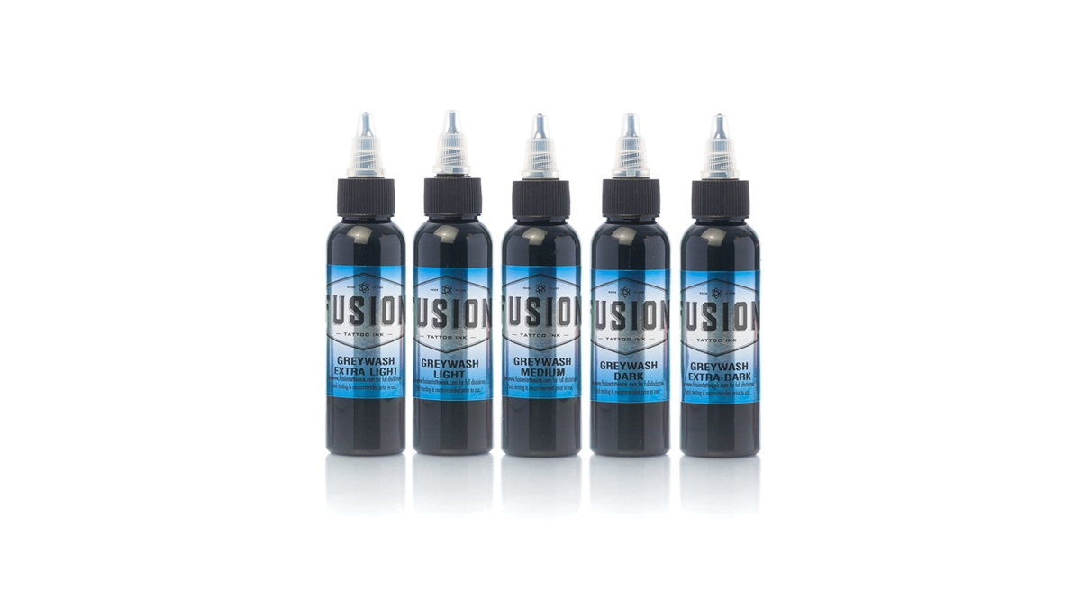 Fusion 1 OZ Grey Wash Set, 5 Colors - Click Image to Close